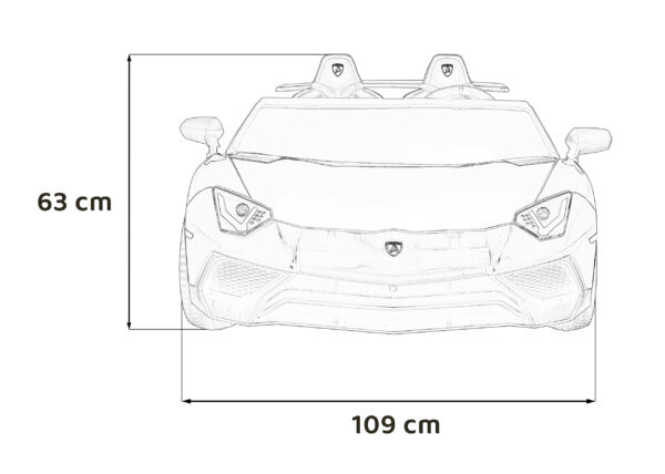 Licencirani auto na akumulator Lamborghini Aventador SV - dvosjed - crveni - Image 29