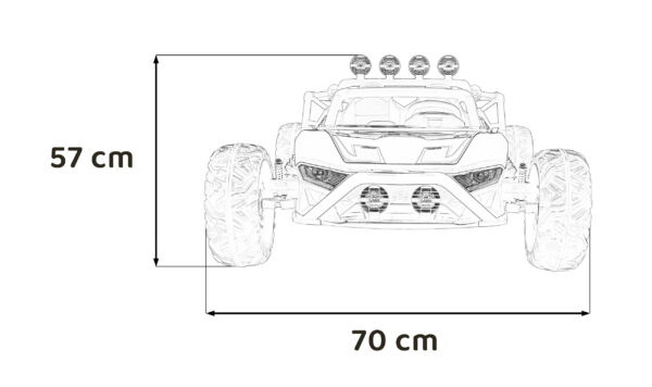 Buggy na akumulator Racing 5 - dvosjed - crveni - Image 19