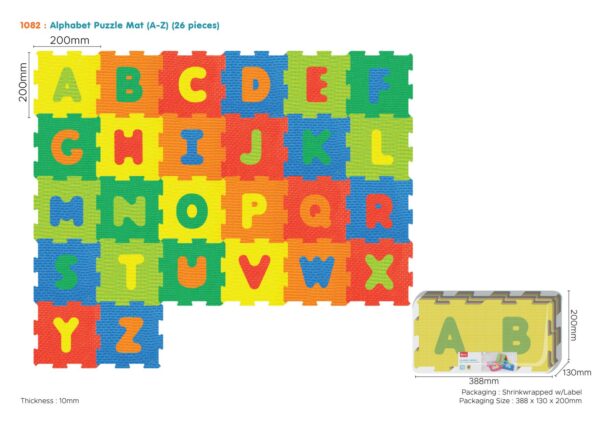 Edukativna šarena podloga za igru - puzzle Abeceda