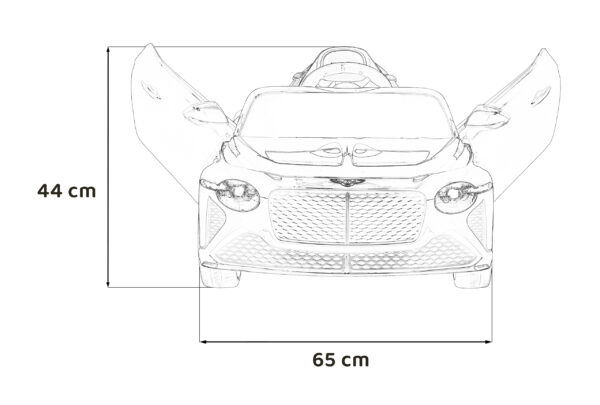 Licencirani auto na akumulator Bentley Bacalar - crni - Image 18