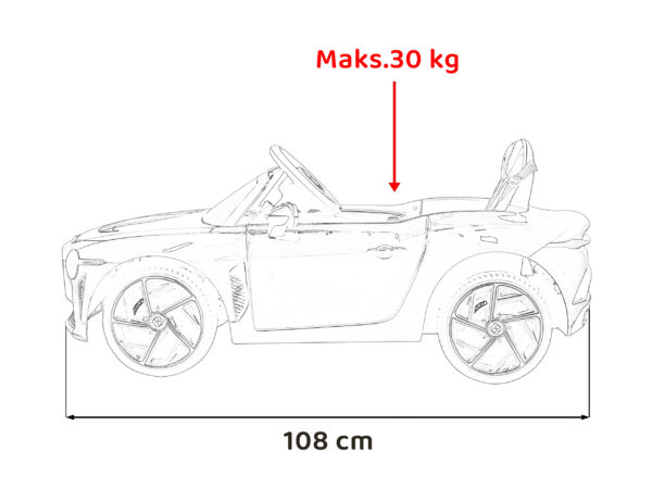 Licencirani auto na akumulator Bentley Bacalar - crni - Image 19