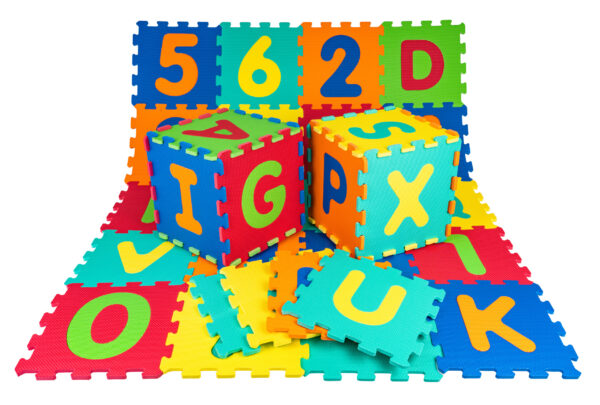 Edukativna podloga za igru - šarene puzzle s slovima i brojevima - Slika 3