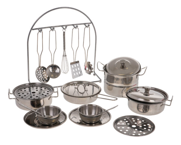 Set of Metal Pots + Accessories 23pcs. - Image 2