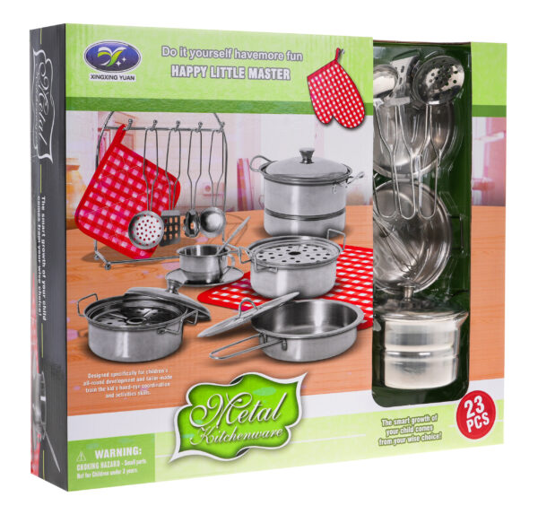 Set of Metal Pots + Accessories 23pcs. - Image 7