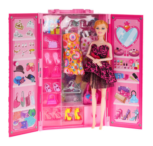 Wardrobe With Doll + Accessories - Image 4