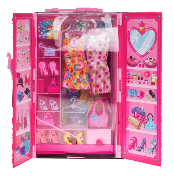 Wardrobe With Doll + Accessories - Image 8