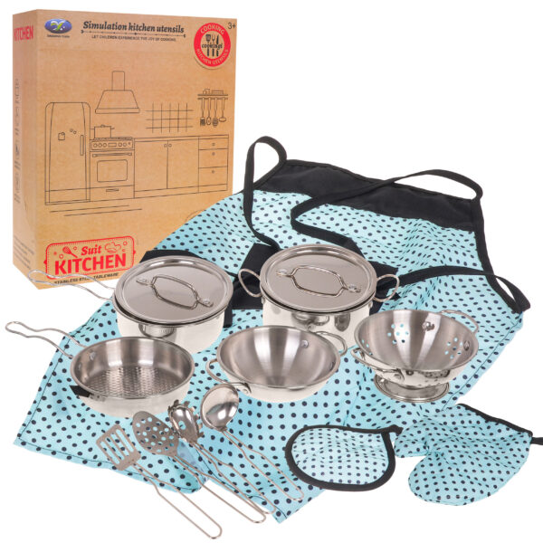 Set of Metal Pots + Accessories 13pcs. - Image 2