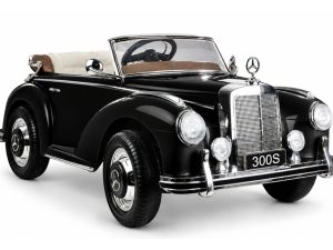 Licencirani auto na akumulator Mercedes 300S - crni/lakirani