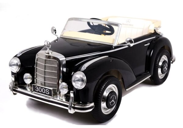 Licencirani auto na akumulator Mercedes 300S - crni/lakirani - Slika 2
