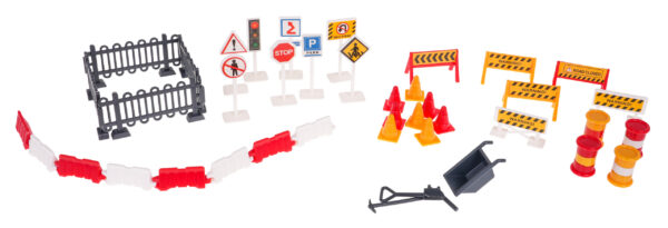 Set Of Construction Vehicles With Construction Site - Image 3