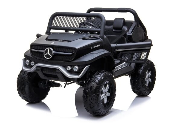 Licencirani auto na akumultor Mercedes Unimog – crni - Image 10