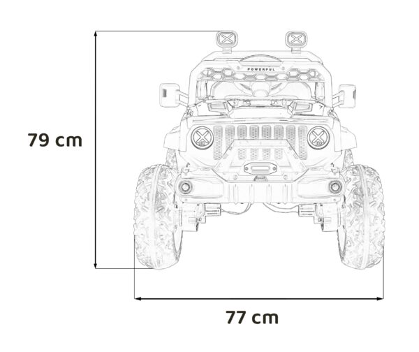 Auto na akumulator OFF ROAD Speed 4x4 - crveni - Image 17