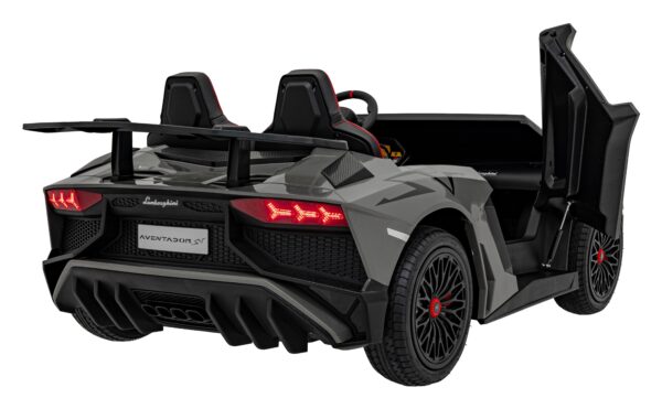 Licencirani auto na akumulator Lamborghini Aventador SV STRONG - dvosjed - sivi - Image 4