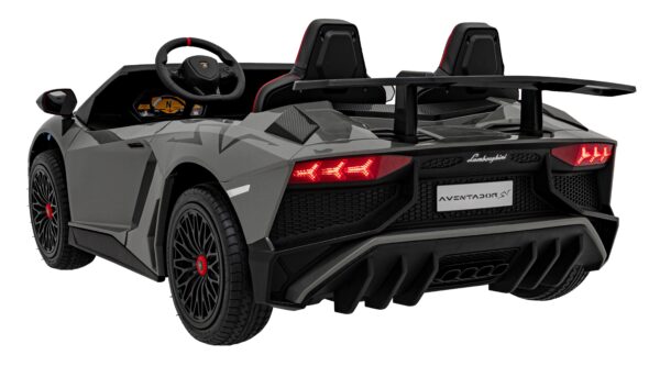 Licencirani auto na akumulator Lamborghini Aventador SV STRONG - dvosjed - sivi - Image 6