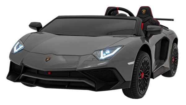 Licencirani auto na akumulator Lamborghini Aventador SV STRONG - dvosjed - sivi - Image 8