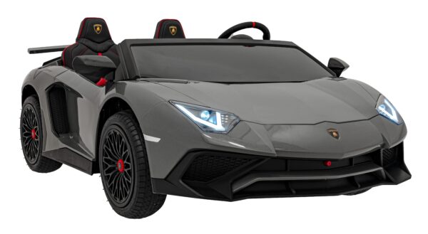 Licencirani auto na akumulator Lamborghini Aventador SV STRONG - dvosjed - sivi - Image 10