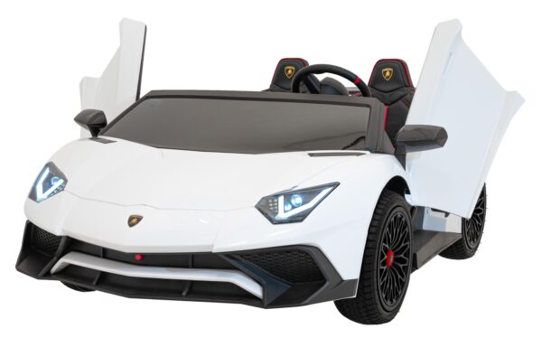 Licencirani auto na akumulator Lamborghini Aventador SV STRONG - dvosjed - bijeli