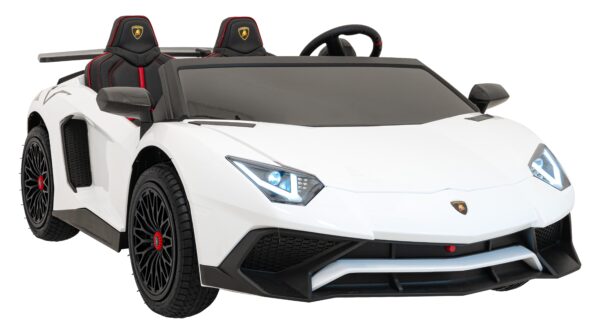 Licencirani auto na akumulator Lamborghini Aventador SV STRONG - dvosjed - bijeli - Image 3