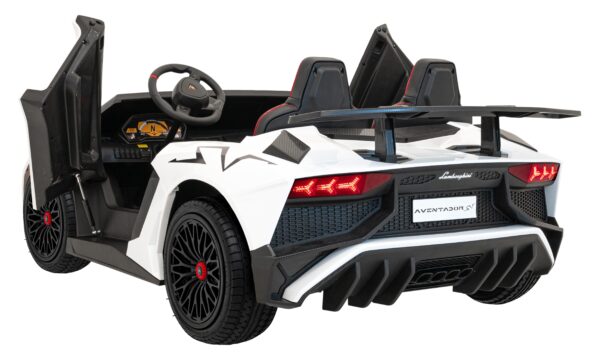 Licencirani auto na akumulator Lamborghini Aventador SV STRONG - dvosjed - bijeli - Image 6