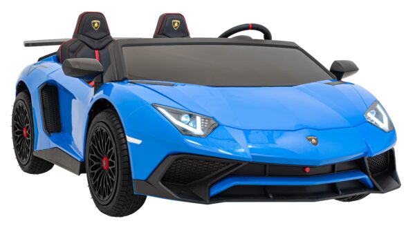 Licencirani auto na akumulator Lamborghini Aventador SV STRONG - dvosjed - plavi