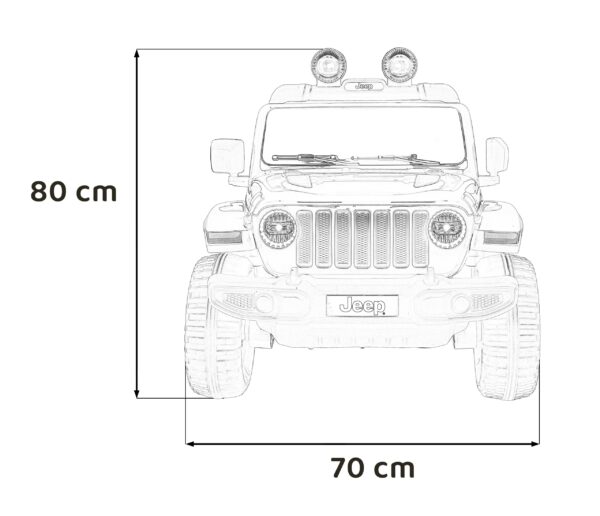 Licencirani auto na akumulator Jeep Wrangler Rubicon 4x4 - zeleni - Image 15