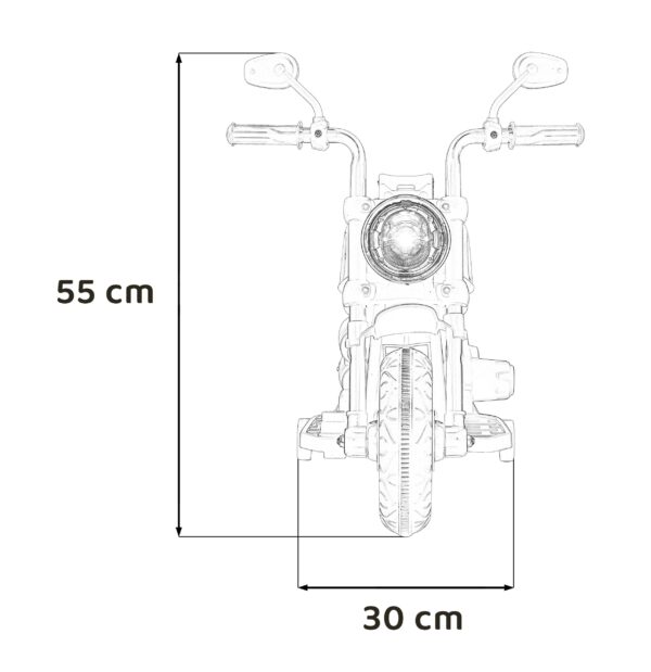 Motor na akumulator FASTER motorbike - crveni - Image 17