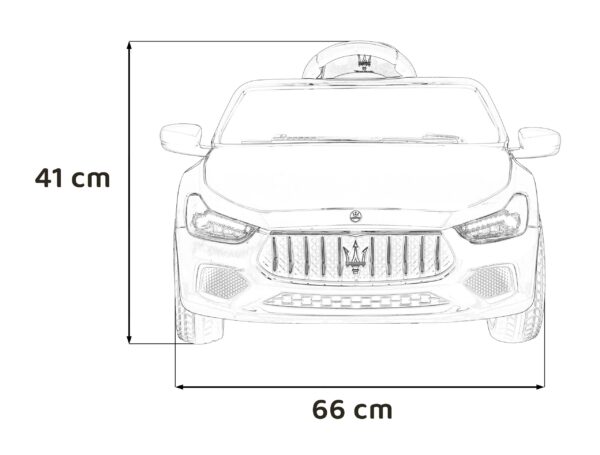 Licencirani auto na akumulator Maserati Ghibli S - crni - Image 3