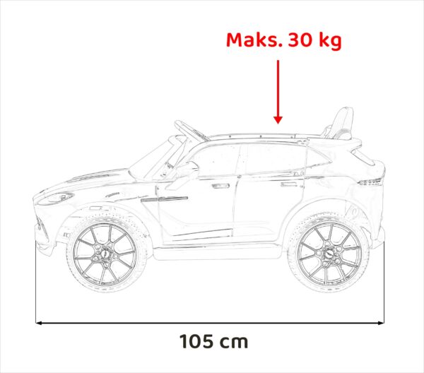 Licencirani auto na akumulator Aston Martin DBX - crveni - Image 20