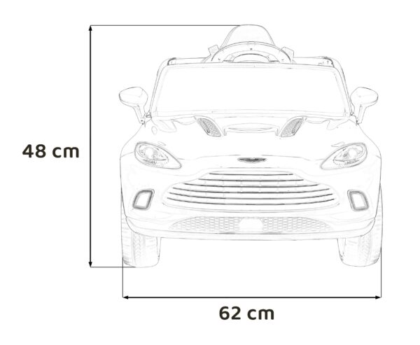 Licencirani auto na akumulator Aston Martin DBX - crveni - Image 21