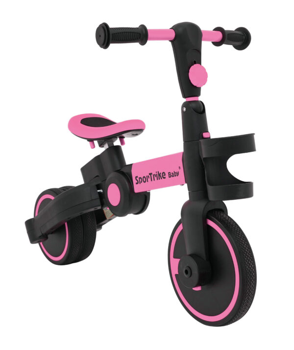 Tricikl Happy Bike 3in1 - rozi