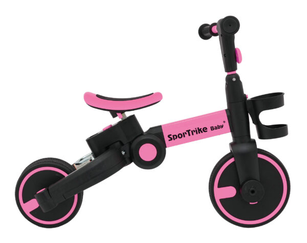 Tricikl Happy Bike 3in1 - rozi - Image 2