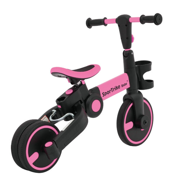 Tricikl Happy Bike 3in1 - rozi - Image 3