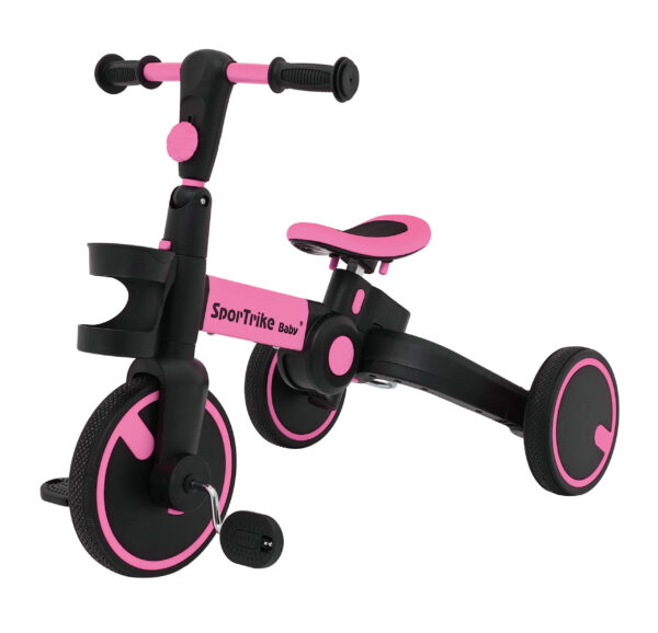 Tricikl Happy Bike 3in1 - rozi - Image 10