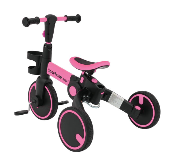 Tricikl Happy Bike 3in1 - rozi - Image 11