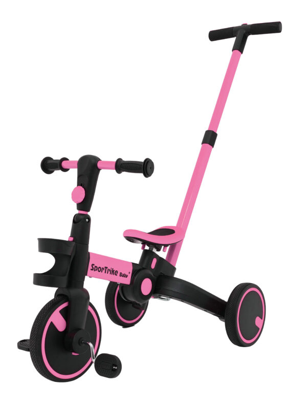 Tricikl Happy Bike 3in1 - rozi - Image 12