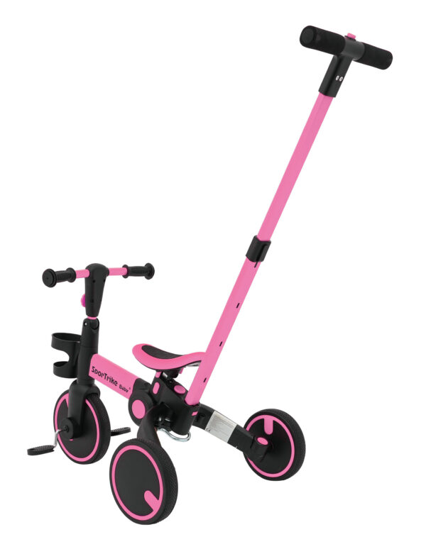 Tricikl Happy Bike 3in1 - rozi - Image 18