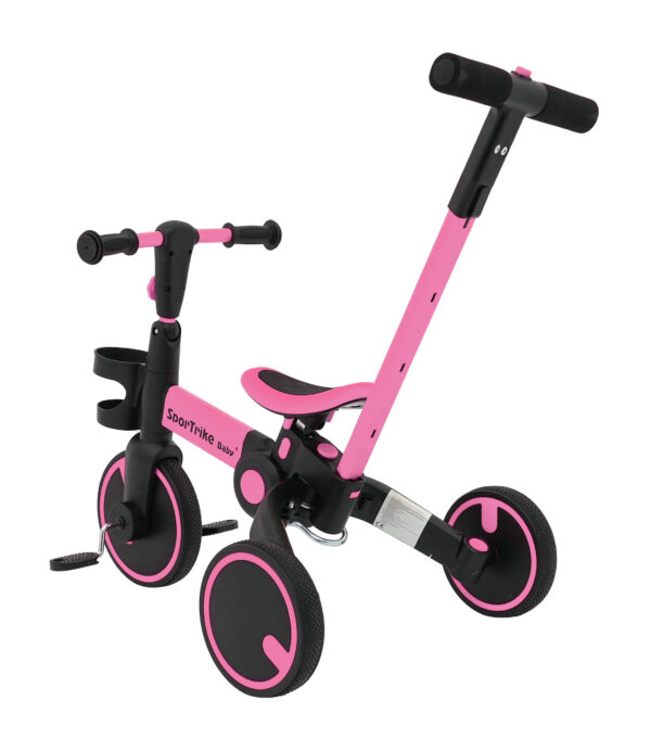 Tricikl Happy Bike 3in1 - rozi - Image 19