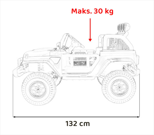 Auto na akumulator OFF-ROAD 3.0 4x4- crni - Image 19