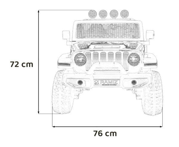 Auto na akumulator OFF-ROAD 3.0 4x4- crni - Image 20