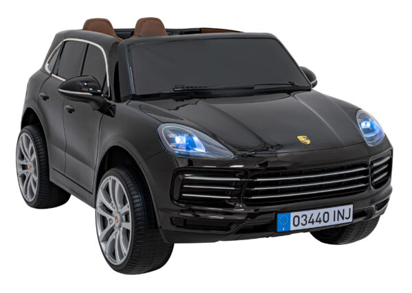 Licencirani auto na akumulator Porsche Cayenne S - crni/lakirani