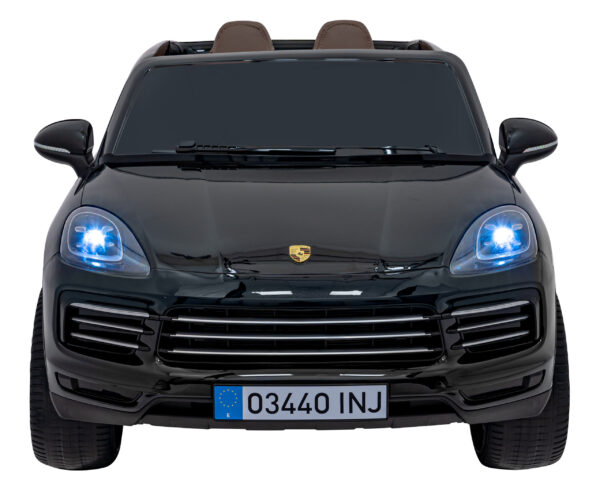 Licencirani auto na akumulator Porsche Cayenne S - crni/lakirani - Image 2