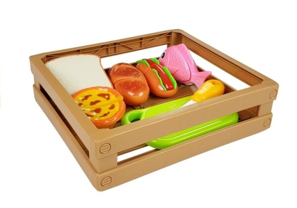 Hot-Dog Set for Cutting Indredients in a Basket - Image 2