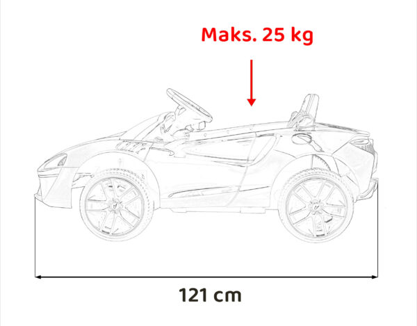 Licencirani auto na akumulator Mclaren Artura 4x4 - crni - Image 13