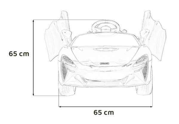 Licencirani auto na akumulator Mclaren Artura 4x4 - crni - Image 14