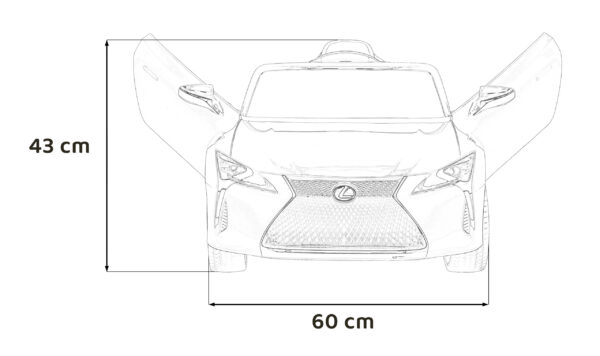 Licencirani auto na akumulator Lexus LC500 - bijeli - Image 18