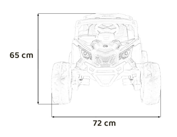 Buggy na akumulator ATV CAN-AM Maverick 4x4 – rozi - Image 20