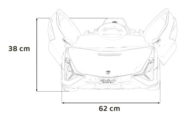 Licencirani auto na akumulator Lamborghini SIAN 4x4 - zeleni - Image 29