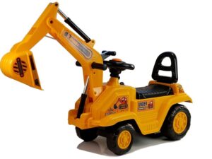 Dječja guralica Excavator arm - žuta