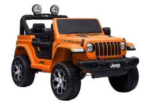 Licencirani auto na akumulator Jeep Rubicon 4x4 - narančasti