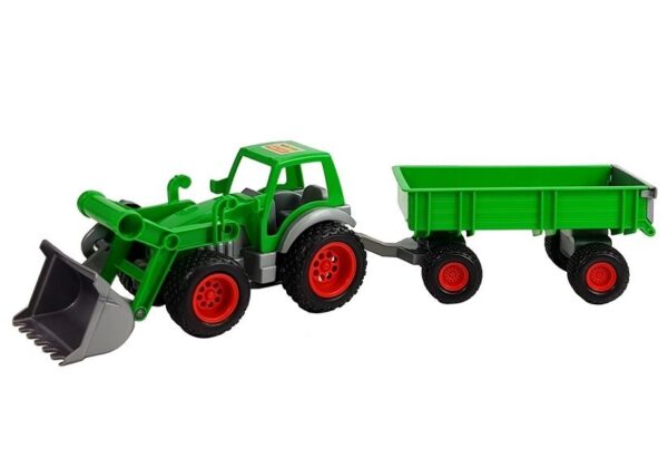 Tractor Loader with Farmer Trailer Green 8817 Polesie - Image 2